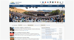 Desktop Screenshot of cityofconcord.org