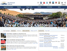 Tablet Screenshot of cityofconcord.org